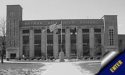 Vintage 1940 Legenda Arthur Hill High School Yearbook Saginaw Michigan